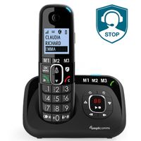 Amplicomms Bigtel 1580 Senior Schnurloses Telefon mit Anrufbeantworter