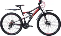 27,5 Zoll Kinder Jungen Fahrrad Mountainbike MTB Fully Rad Oberon Rot