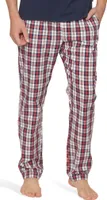 Moonline - Herren Webhose Freizeithose Loungewear aus 100% Baumwolle ; rot , 54/56