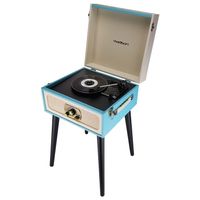 Möbel Plattenspieler Vintage creme / blau - BLUETOOTH / FM-Tuner - MADISON MAD-LPRETRO