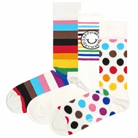 Happy Socks 3er Pack Uni Socken - Geschenkbox, gemischte Farben Pride 2 36-40