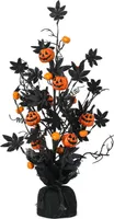 Halloween Dekoration Künstlicher Kürbis Ahornblatt Baum Tischdekoration Home Ornament für Urlaub Party Dekor