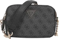 Guess Noelle 4G Logo Mini Crossbody Damen KunstlederTaschen In Kohle – undefined / Kohle