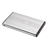 Hartscheiben -Hülle Plug Play High Performance Aluminiumlegierung 2,5 Zoll SATA 480 Mbit / s externes SSD -Fall Computerzubehör-Silber grau