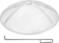 Funkenfang für Feuerschalen φ914 x 245 mm Feuerstellengitter Funkenschutz Edelstahl Funkenhaube 2-mm-Maschenlöcher Feuerschale Funkenschutzhaube Ideal für Feuerstellen Feuerschalen und Kaminen