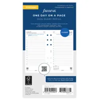 FILOFAX Kalendereinlage 2025 Personal 1 Tag - 1 Seite weiss mehrsprachig 25-68442