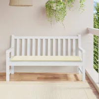 vidaXL Zahradní lavička krémová 150x50x3 cm Oxford Fabric