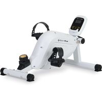 SportPlus I Mini-Heimtrainer für Zuhause I kleiner Beintrainer inkl. Trainingscomputer, Pedaltrainer, 8 Widerstandsstufen, Pedale wie beim Crosstrainer, SP-HT-0100-W-iE