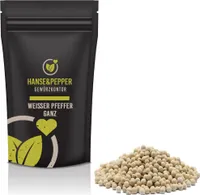 500g Pfeffer Weiß ganz Pfefferkörner Pfeffermühle Gewürz natürlich vom Hanse&Pepper Gewürze