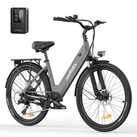 City E-Bike 26", Elektrofahrrad City E-Bikes & E-Hollandräder mit 36V 13AH Akku, Citybike bis zu 100KM Elektrofahrräder Bis 25 km/h für Stadt und Land
