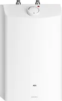AEG druckfester Kleinspeicher DKU 10 Liter für zwei Zapfstellen, Temperaturwahl ca. 35-82 °C, steckerfertig, Boiler untertisch, 2 kW, 229481