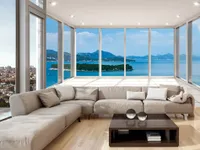Vlies Fototapete 350x256 cm Tapeten Wandtapete XXL Insel Meer See Landschaft Natur c-A-0085-a-a