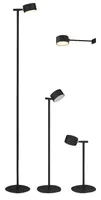 Northpoint 3 in 1 LED Akku Leselampe Stehlampe dimmbar Wandleuchte Tischlampe schwarz