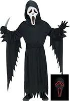 Scream mit Leuchtmaske Kindergröße: 128-140