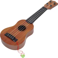 Kinder-Ukulele, Gitarre, 4 Saiten, pädagogisches, lebensechtes, tragbares musikalisches Ukulele-Spielzeug für Anfänger