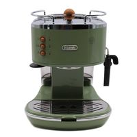 De Longhi Icona Vintage - Espresso kávovar - 1,4 l - Kávový pod - Mletá káva - 1100 W - Zelená
