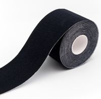 axion Kinesiologie-Tape 5cm x 5m - Wasserfestes Tape in schwarz, Physiotape, Kinesiologie-Tape