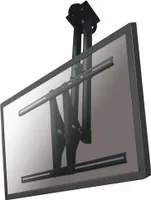 Die Deckenhalterung von NewStar Modell PLASMA-C100BLACK ein dreh- und schwenkbare Deckenhalterung für Flachbildschirme und Flachbild-Fernseher bis 70" (175 cm). - Bildschirmgröße: 81,3 cm (32 Zoll) bis 152,4 cm (60 Zoll) - max. 50 kg Traglast - Schwarz