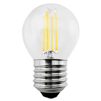 Maclean LED žárovka, vlákno LED E27, 6W, 230V, WW teplá bílá 3000K, 600lm, retro edison dekorativní G45, MCE284