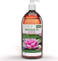 Kitama Aroma Massageöl Lotus 1-Liter 1L I Pflegendes Körperöl für Massagen I Aroma-Öl für Massage, Thai-Massage & Spa