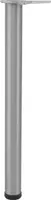 camar Tischfuß verstellbar 700-730mm rund ø 60mm, Metall Tischbein höhenverstellbar, Edelstahl gebürstet