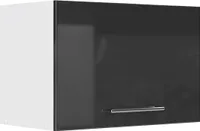 Vicco Hängeschrank Fame-Line, 60 cm Flach, Anthrazit Hochglanz/Weiß