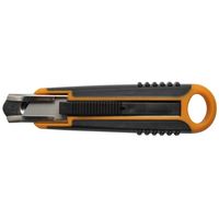 Fiskars Sicherheits-Cuttermesser, 18 mm, Schwarz/Orange, 1004683