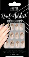 Ardell | 28 Tips - Künstliche Nägel - |Gold, Brokat| - Größe S - Tips - Nagelkleber - Dripping in Gold - Komplettset