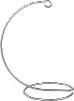 Dekolo Metallständer  für  eine  Eier or kugel  dekorative  Ständer Weihnachtsschmuck Silber 15cm