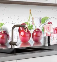 Küchenrückwand selbstklebend Cherry Spritzschutz Folie - 60 x 60cm