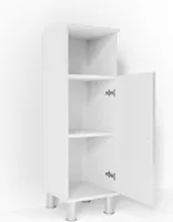 Vicco Szafka Midi Fynn, 30 x 95 cm, Biały wysoki połysk
