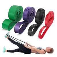 Fitnessbänder Trainingsbänder Resistance Band für Muskelaufbau Pilates Yoga 35-85 LBs Lila