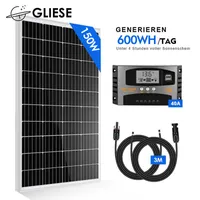 150W 12voltová solární sada solární systém ostrovní systém zahradní kempování solární modul