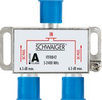 Schwaiger Breitband-Verteiler 2-fach 5db
