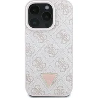 Guess, Hülle für Apple iPhone 16 Pro Edition 4G Strass Dreieck Metall, Rosegold