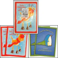 Weihnachts Postkarten 4er Pack, SUSY CARD, 2 Motive , verpackt im Polybeutel