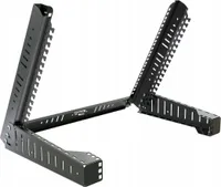 Stojak Rack 19" 8U Regulowany Do Montażu Urządzeń Rack Czarny Stalflex