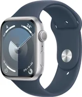 Apple Watch Series 9 GPS 45mm Silver Aluminium pouzdro s Blue Blue Sport Band - M/L