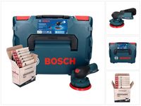 Bosch GEX 12V-125 Professional Akku Exzenterschleifer 12 V 125 mm Brushless + L-Boxx ( 0601372100 ) + Toolbrothers TURTLE Schleifset - ohne Akku, ohne Ladegerät