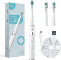Schallzahnbürste 40.000 Umdrehungen Elektrische Schall Sonic Zahnbürste Smart schall-Zahnbürste 5 Modi 700mAh Li-ion Seago SG-2303 Weiß