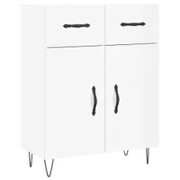 Kredens biały wysoki połysk 69,5x34x90 cm materiał drewnopochodny