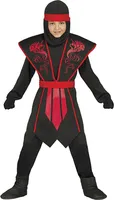 Schatten Ninja Kämpfer Faschingskostüm, Größe: 3 - 4 Jahre Farbe: Schwarz