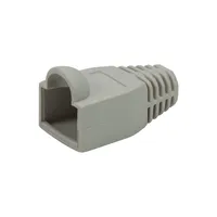 LogiLink Knickschutztülle für RJ45 Steckverbinder grau 50 Stück