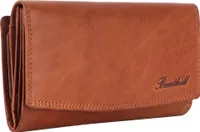 Benthill Damen Portemonnaie Echt Leder XXL - Geldbörse Groß mit RFID Schutz - Echtleder Vintage Damenbörse mit vielen Kartenfächer inkl. Geschenkbox