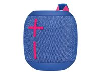 Ultimate Ears WonderBoom 3 Tragbarer Stereo-Lautsprecher Blau, Pink  ULTIMATE EARS Produktfarbe: Blau, Pink, Eingebautes Mikrofon: Nein, FM-Radio: Nein, WLAN: Nein, Gewicht: 427 g, Produkttyp: Tragbarer Stereo-Lautsprecher, Integrierter Kartenleser: Nein, Bluetooth: Ja, Übertragungstechnik: Kabellos, Akku-/Batterietyp: Integrierte Batterie, Empfohlene Nutzung: Universal, 3,5-mm-Anschluss: Nein, AUX-Eingang: Nein