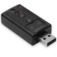 Extern USB Audio Adapter externen Soundkarte 7.1 3D Sound Kopfhörer Headset PS3