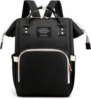 Herzberg HG-03190: Multifunkční taška na pleny a lahve pro maminky - černá