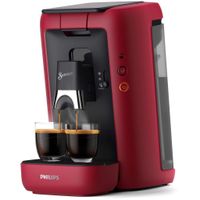 Philips Senseo® Maestro Kaffee Pad Maschine, Kaffeestärkewahl, Memo Funktion, 1.2 L Wasserbehälter, Rot (CSA260/90)