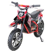 Kinder Mini Elektro Crossbike Gepard - Motocrossbike Enduro Pocketbike - Verstärkte Gabel - Bis 25 km/h - 500 Watt - Ab 5 Jahren (Rot)