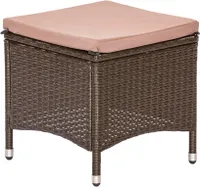 Merxx Monaco Hocker, 45 x 45 cm - Farbe: braun - Maße: 45 x 45 x 44/48 cm; 28313-210